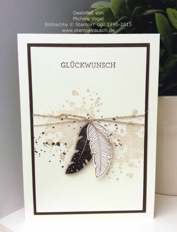 Glückwunschkarte-Four-Feathers-Gorgeous-Grunge-Eins-Für-Alles-Stampin-Up