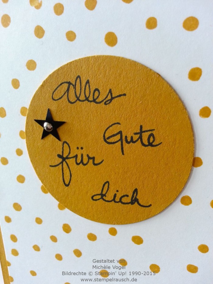 Stampin Up Glückwunschkarte-Stempelset Geburtstagspuzzle-In Color Ockerbraun-1