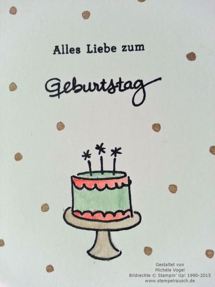Stampin Up Glückwunschkarte-Stempelset Geburtstagspuzzle-In Color Taupe-2