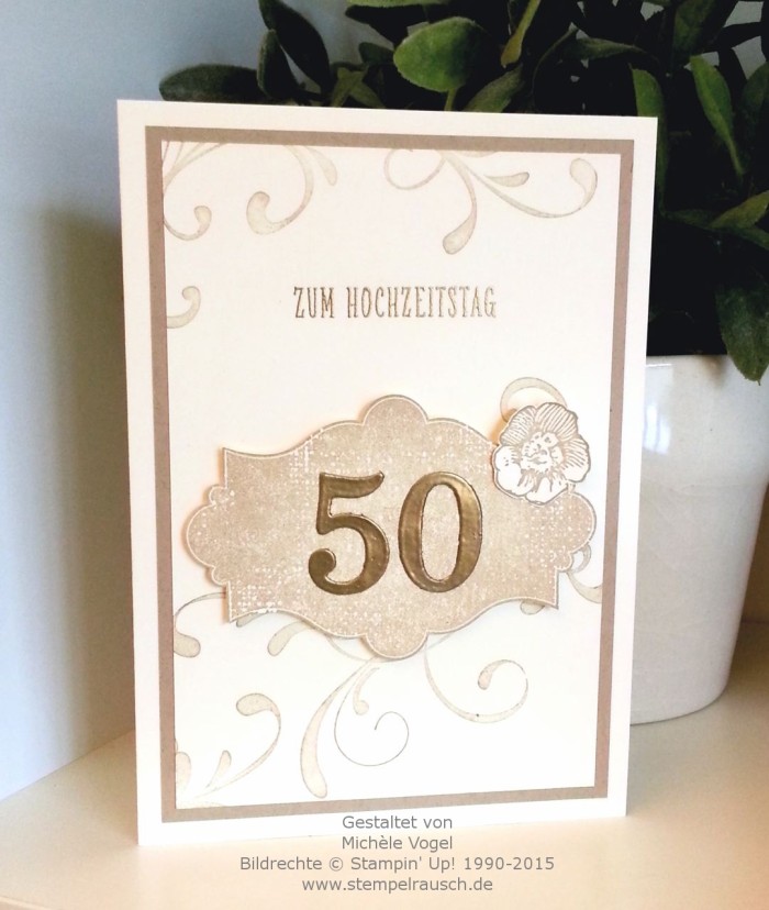 Stampin Up-Karte-zur goldenen Hochzeit-Everything Eleanor-und-Eins für alles