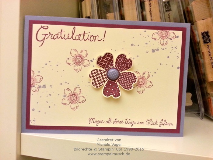 Stampin Up-Glückwunschkarte-Flower Shop-Petite Petals-Gorgeous Grunge