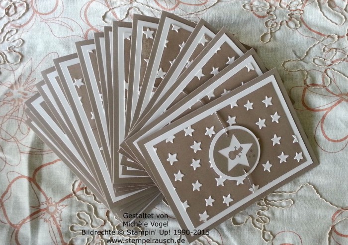 Stampin Up_Sternenkarte_Weihnachtskarte_Kling Gloeckchen_Praegeform Glueckssterne_2