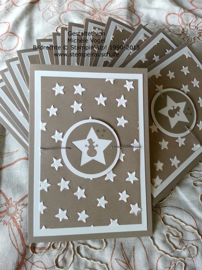 Stampin Up_Sternenkarte_Weihnachtskarte_Kling Gloeckchen_Praegeform Glueckssterne_3