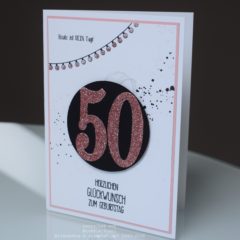 Glückwunschkarte zum 50. Geburtstag