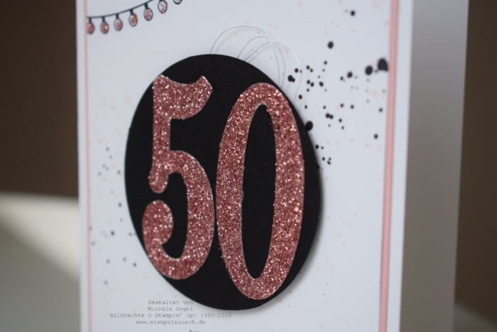 Stampin Up_Geburtstagskarte zum 50._Gruesse voller Sonnenschein_Konfetti-Gruesse_Georgeous Grunge_Framelits Grosse Zahlen_www.stempelrausch.de_