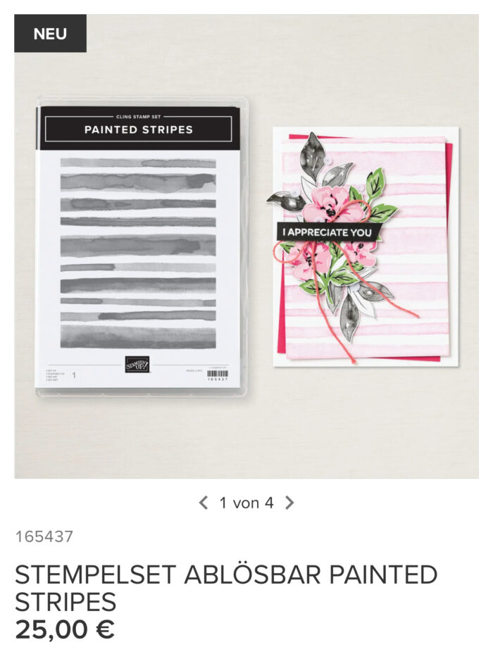 Hintergrundstempel Painted Stripes, Exklusiv online