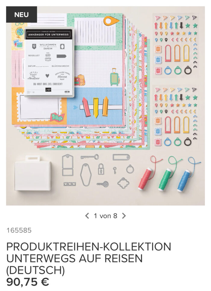 Produktreihen-Kollektion Unterwegs auf Reisen, Exklusiv online