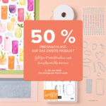 50% Preisnachlass auf das zweite Produkt - gilt für Produktreihen und Einzelprodukte daraus, vom 03.-30.06.2025